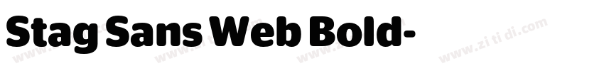 Stag Sans Web Bold字体转换